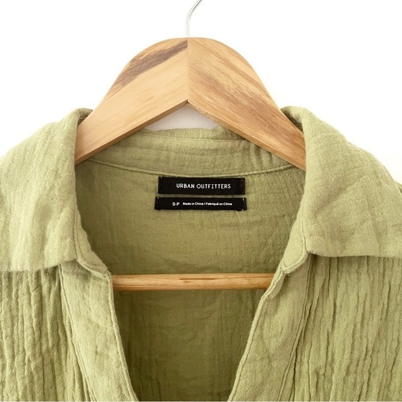 Urban OUTFITTERS | Kendra Button Front Romper Green Size Small - Picture 6 of 10